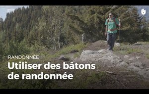 Utiliser des bâtons de randonnée